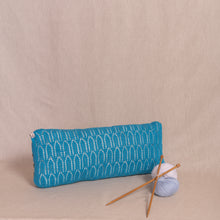 Load image into Gallery viewer, Nananko Knits Turquoise Pillow