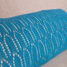 Load image into Gallery viewer, Nananko Knits Turquoise Pillow